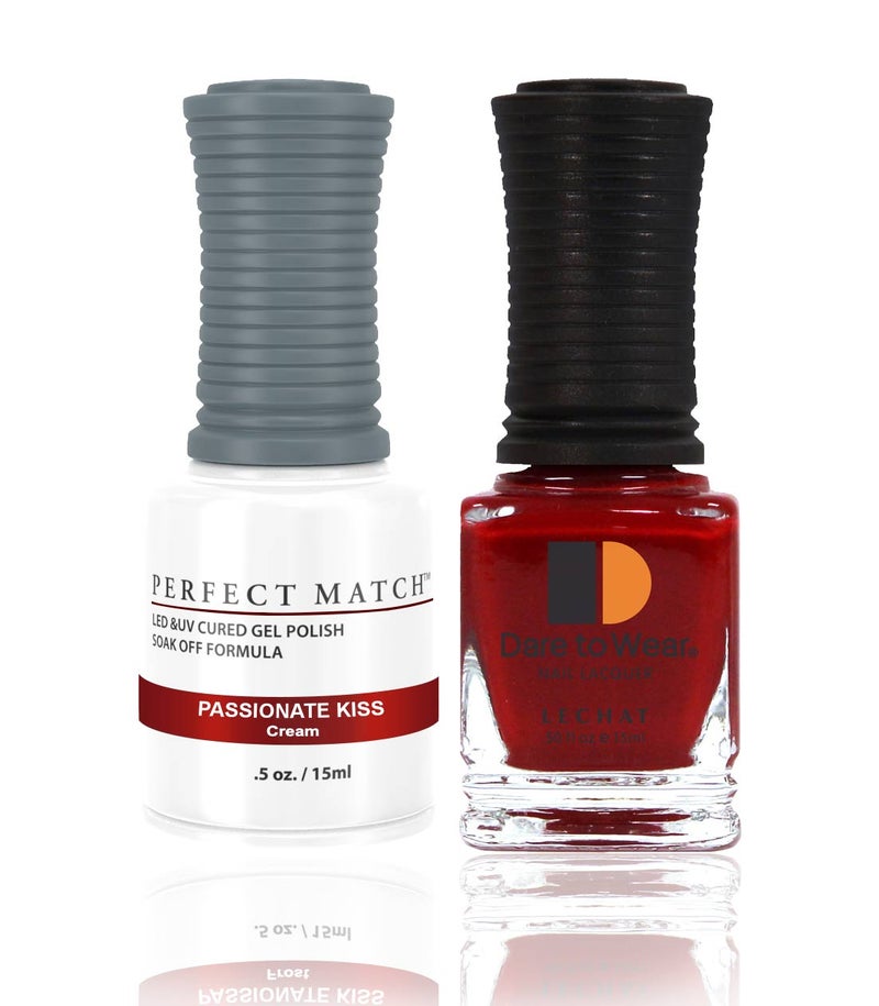 Lechat Perfect Match Gel Nail Polish 15ml Soak Off Long Lasting High Shine UV LED Gel Non Toxic Easy Application Wide Color Range for Manicure and Pedicure  Passionate Kiss-PMS191