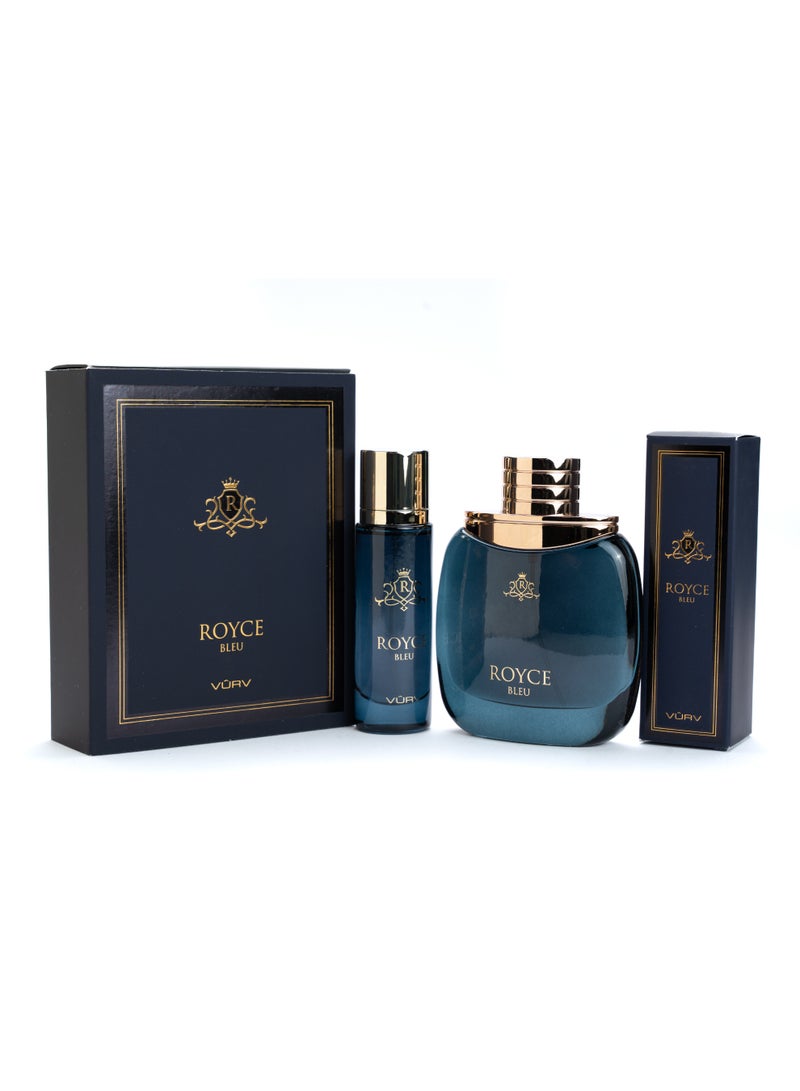 فيرف باكدج رويس بلو حصريه من فيرف تحتوي علي حبتين عطر  100 مل + هير مسيت 30 مل - Image 1