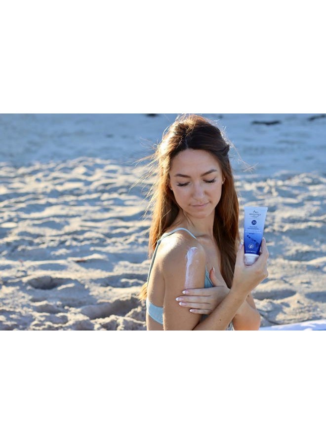 Absolutely Natural واقي شمس معدني SPF 30 - مرطب مقاوم للماء واسع الطيف للجسم والوجه - مع أكسيد الزنك غير النانوي، فيتامين E، ومضادات الأكسدة - صنع في الولايات المتحدة، 3 أونصات - Image 5