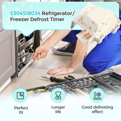 GREALTH 5304518034 Refrigerator/Freezer Defrost Timer Compatible with Frigidaire Kenmore Whirlpool Crosley Etc, Replacement Part 297318010 216744500 216744400 216517400 AP6799886 Etc - Image 5