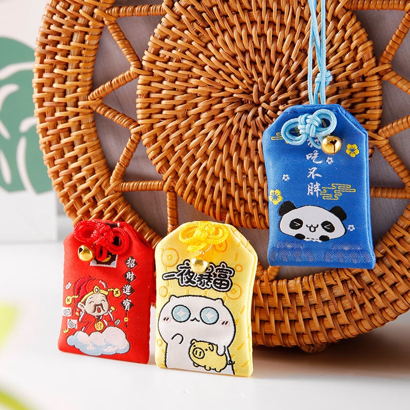 Peace And Blessing Amulet Japanese-Style Asakusa Lucky Bag Peace Talisman Portable Pendant Lucky Bag Car Hanging Ornament Handmade Sachet - Image 3