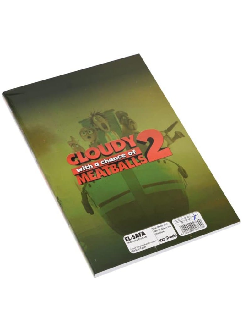 high quality stapled (square) note book 100 sheets - Multicolour - Image 2