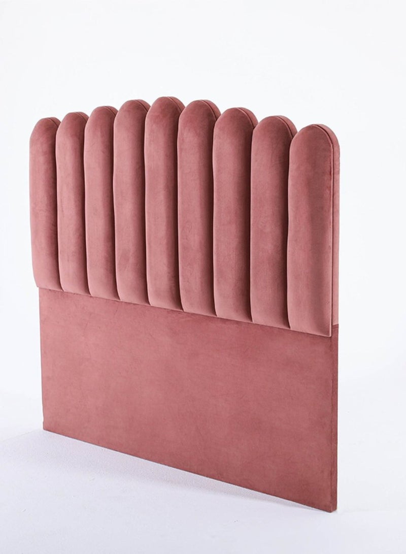 Karnak Almira Upholstered Velvet Bed Frame Bedroom Furniture Strong And Sturdy Modern Design Wooden Bed | Quiet & Comfortable Bed (EU - Double 140x200cm, Pink) - Image 5
