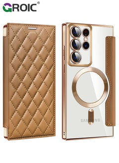 GROIC For Samsung Galaxy S24 Ultra Phone Case,Wallet Case with RFID Blocking Flip Credit Card Holder,Wireless Charging Phone Shell,Leather Filp Phone Cover for Samsung Galaxy S24 Ultra 6.8''  - Image 1