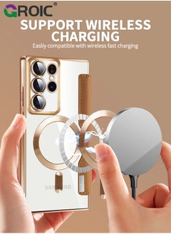 GROIC For Samsung Galaxy S24 Ultra Phone Case,Wallet Case with RFID Blocking Flip Credit Card Holder,Wireless Charging Phone Shell,Leather Filp Phone Cover for Samsung Galaxy S24 Ultra 6.8''  - Image 3
