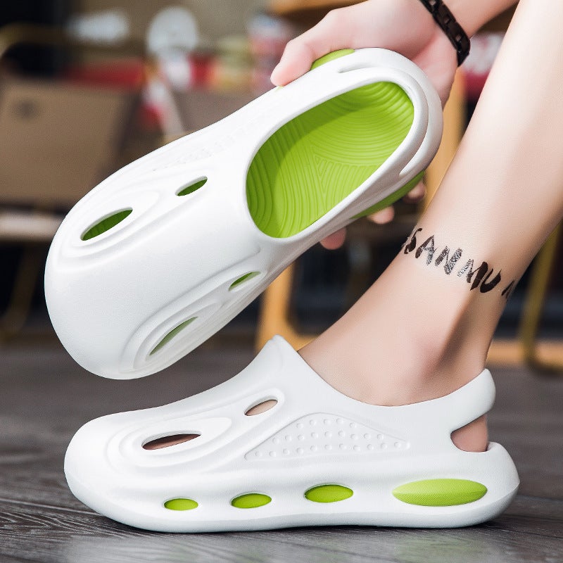 Couple'S Hole Shoes Men'S And Women'S Eva Hollow-Out Non-Slip Beach Shoes Fashion Shoes Slippers - Image 3