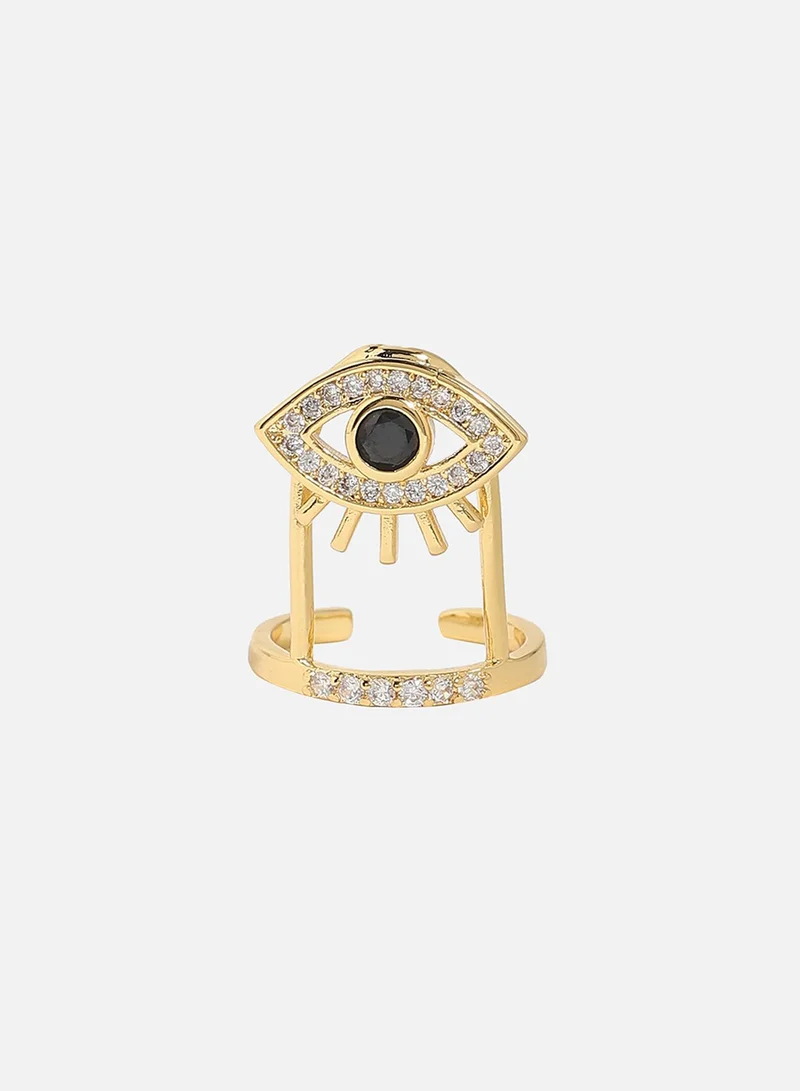 SOHI Bejeweled Statement Artificial Ring Jewellery