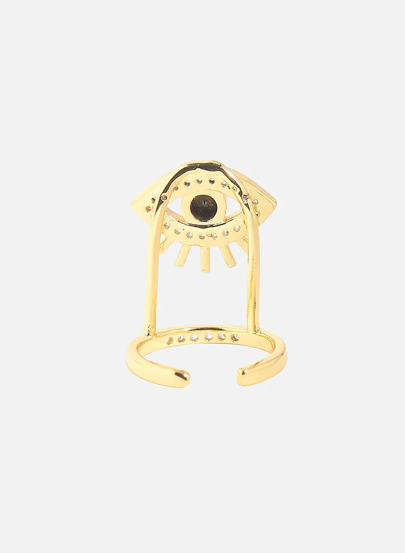 SOHI Bejeweled Statement Artificial Ring Jewellery