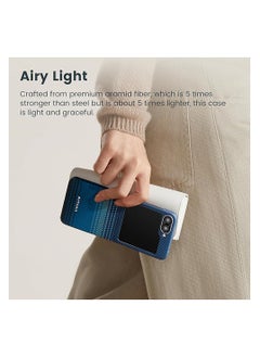PITAKA pitaka for Z Flip 6 Case, Slim & Light Magnetic Galaxy Z Flip 6 Case with a Case-Less Touch Feeling, 1500D Aramid Fiber Made [MagEZ Case 5 - Moonrise]  - Image 4