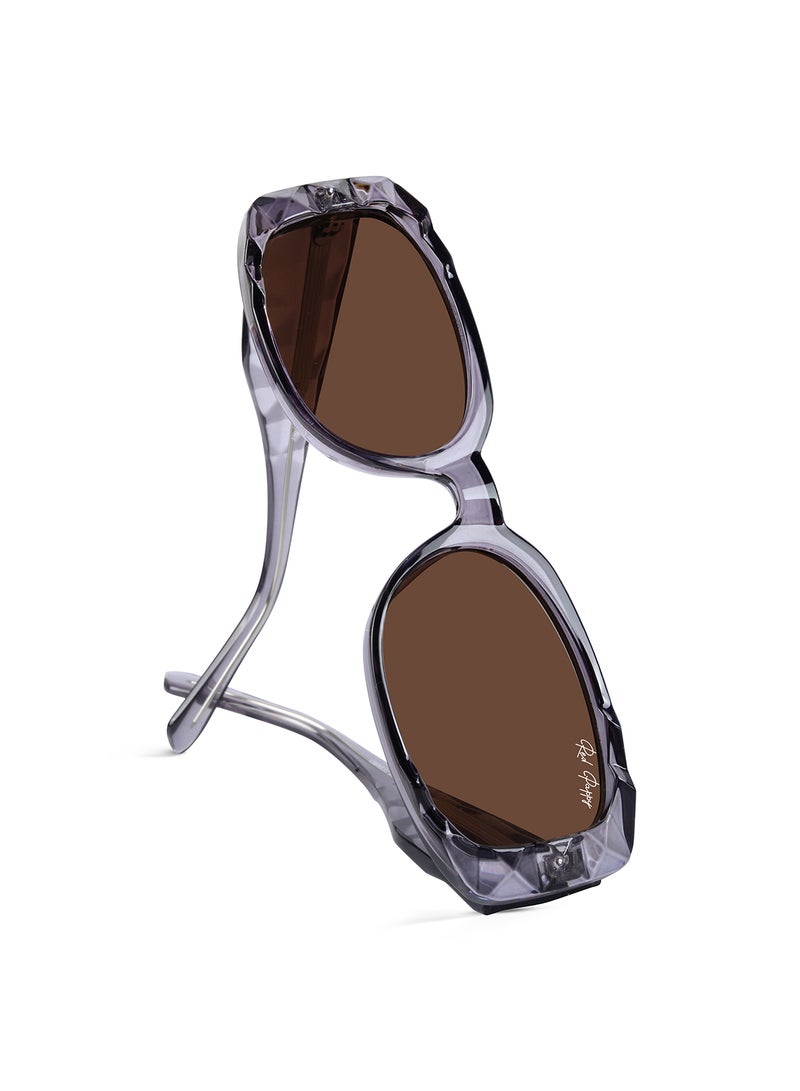 Woggles Red Pappy Aetheris Brown Rectangle Sunglasses|100% UV Protected| Men & Women - Image 5