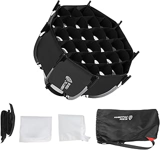 AMBITFUL AMBITFUL 11.8"/30cm Mini Softbox Quick Release & Fold Soft Box Bowens Mount with Speedlight Bracket,Compatible with COB - Image 1