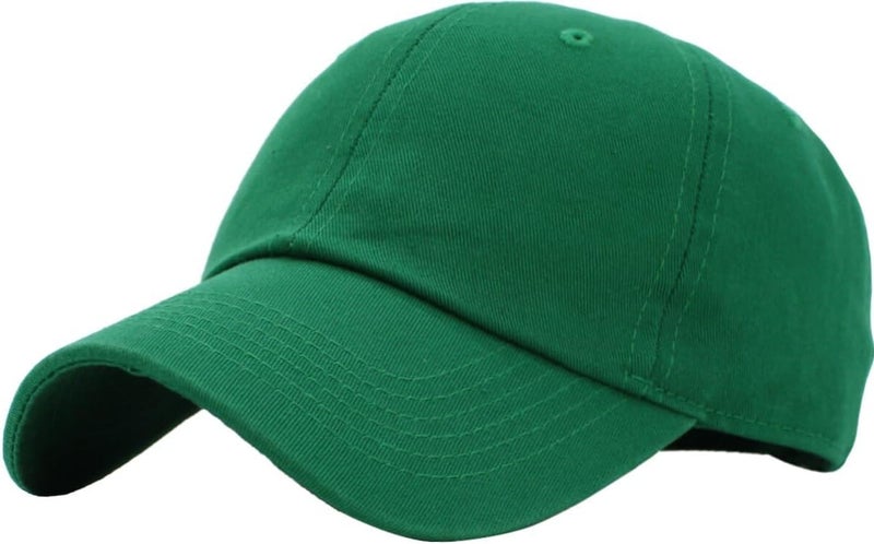 KBETHOS Classic Unisex Cotton Adjustable Low Crown Baseball Cap – Plain Dad Hat - Image 1
