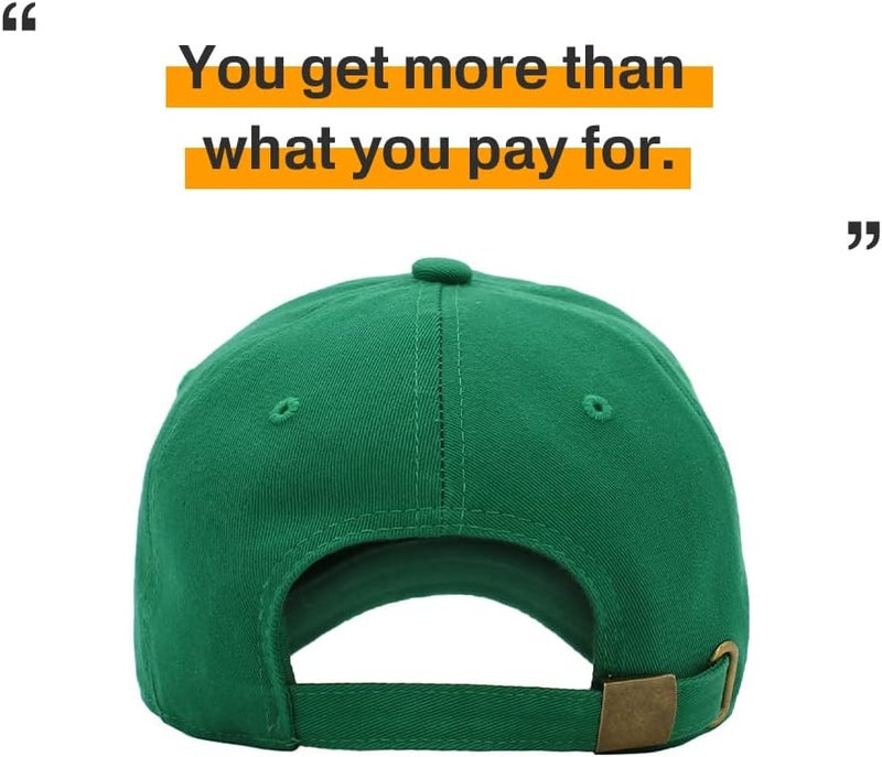 KBETHOS Classic Unisex Cotton Adjustable Low Crown Baseball Cap – Plain Dad Hat - Image 5