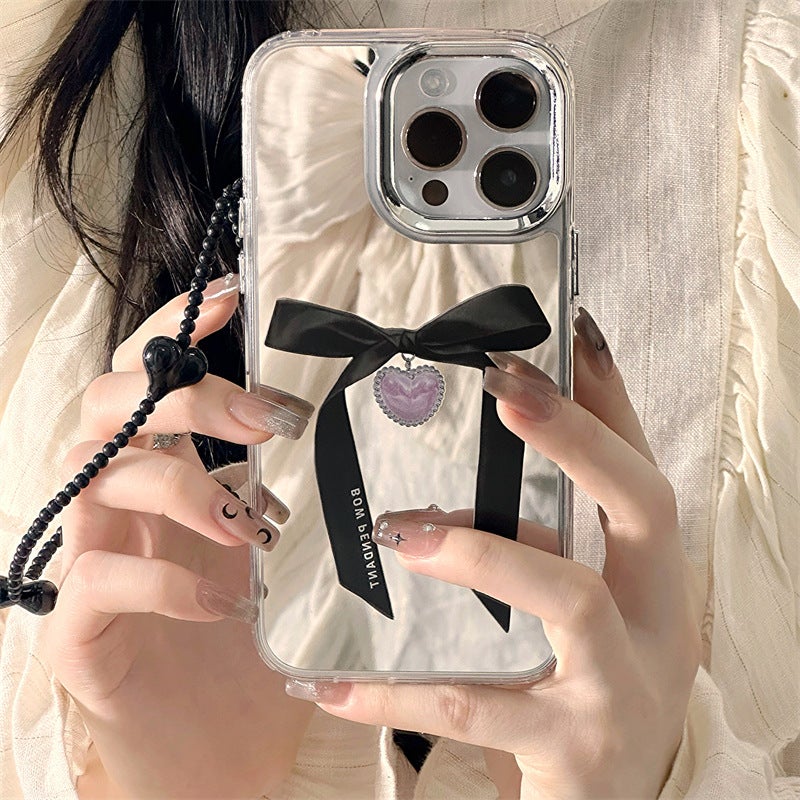 Zhitai iPhone14 mobile phone shell wholesale Apple 15 niche 11 three-in-one mirror suitable for 13Pro mobile phone chain - Image 5