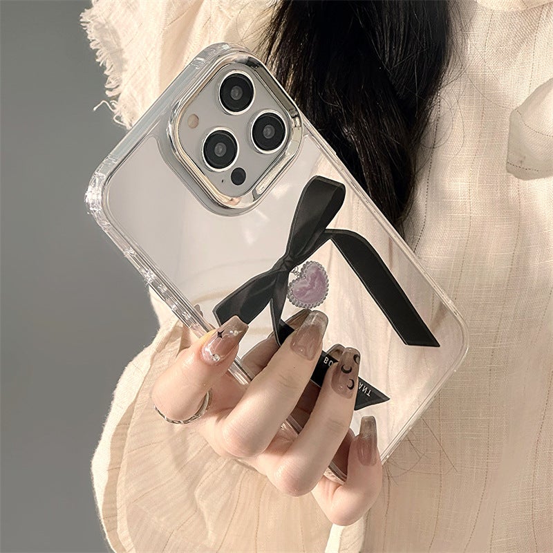 Zhitai iPhone14 mobile phone shell wholesale Apple 15 niche 11 three-in-one mirror suitable for 13Pro mobile phone chain - Image 3