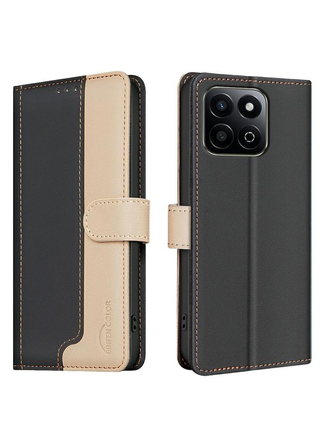 S-TOP Case For Honor 200 Smart / X7C Color Matching RFID Anti-theft Leather Phone Case - Image 1