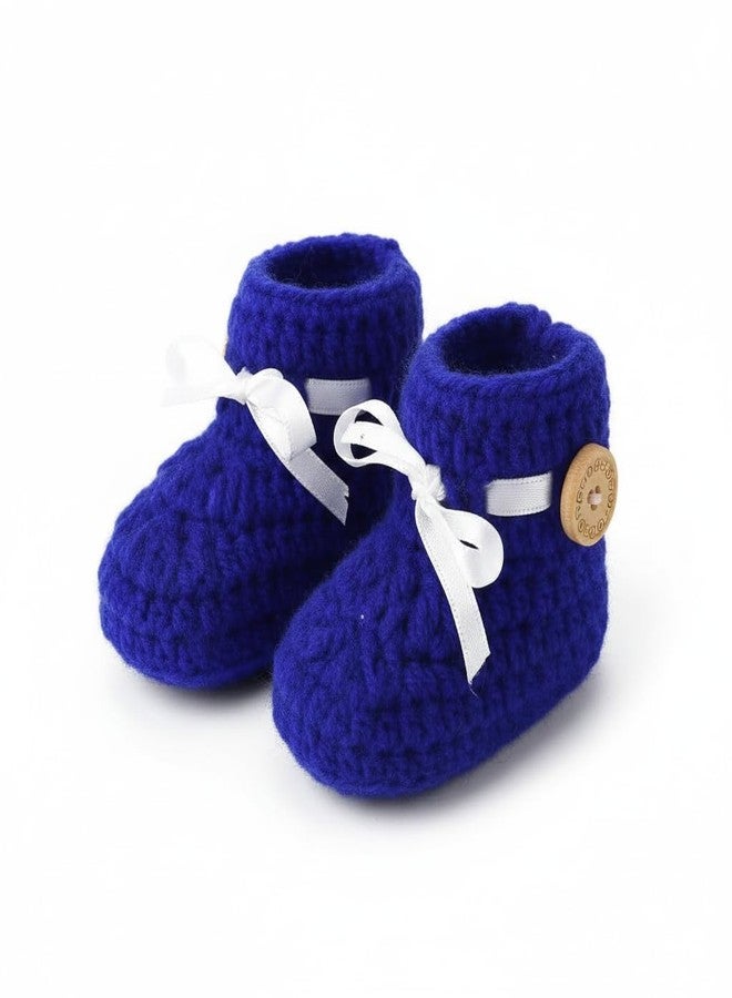 Dharmnirdosh Baby Boys & Baby Girls Woolen Socks comfortable Durable Ankle Socks Booties (IN, Age, 6 Months, 12 Months, 3, White, Blue,Pink) - Image 5