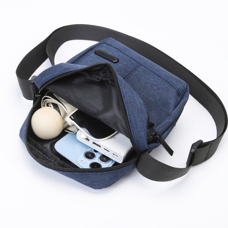 Men'S Bag Fashion Messenger Bag Oxford Woven Zipper Shoulder New Portable Practical Simple All-Match Trendy Elegant - Image 5