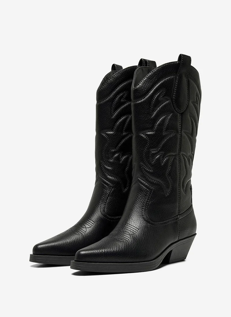 فيرو مودا Women's ONLBRONCO-1 PU Cowboy Boot
