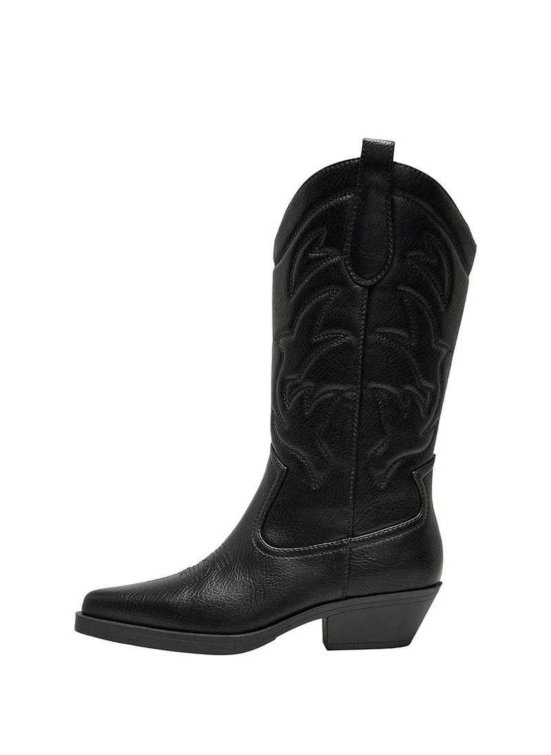 فيرو مودا Women's ONLBRONCO-1 PU Cowboy Boot
