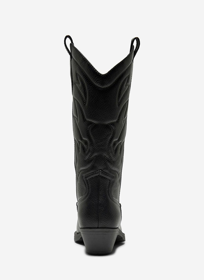 ONLY Women's ONLBRONCO-1 PU Cowboy Boot - Image 3