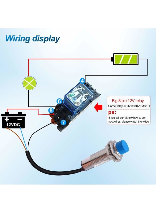 Taiss 2pcs LJ12A3-4-Z/AX Proximity Switch Inductive Proximity Sensor Detection Switch NPN NC DC 6V-36V 4mm Normally Close 6-36V - Image 3