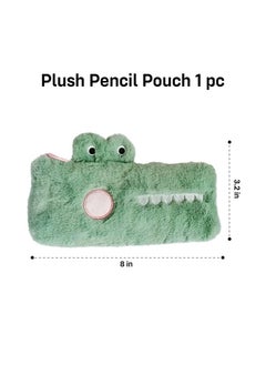 Party Propz Party Propz Pencil Pouch for Girls - Plush Pencil Pouches For Kids | Pouch for Girls for School | Cute Pouch for Kids | Fur Pouches for Girls | Soft Pouch for School | Pen Pencil Pouch | Fancy Pouches  - Image 1