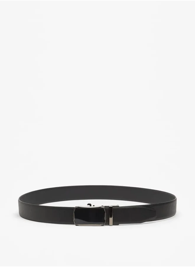 DUCHINI Men Textured Belt with Buckle Closure