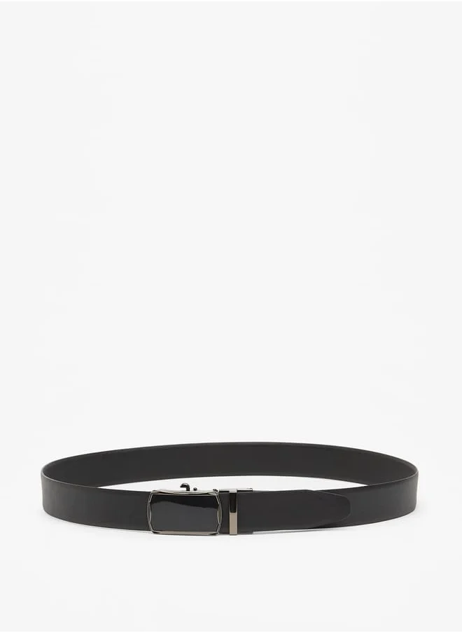 DUCHINI Men Textured Belt with Buckle Closure