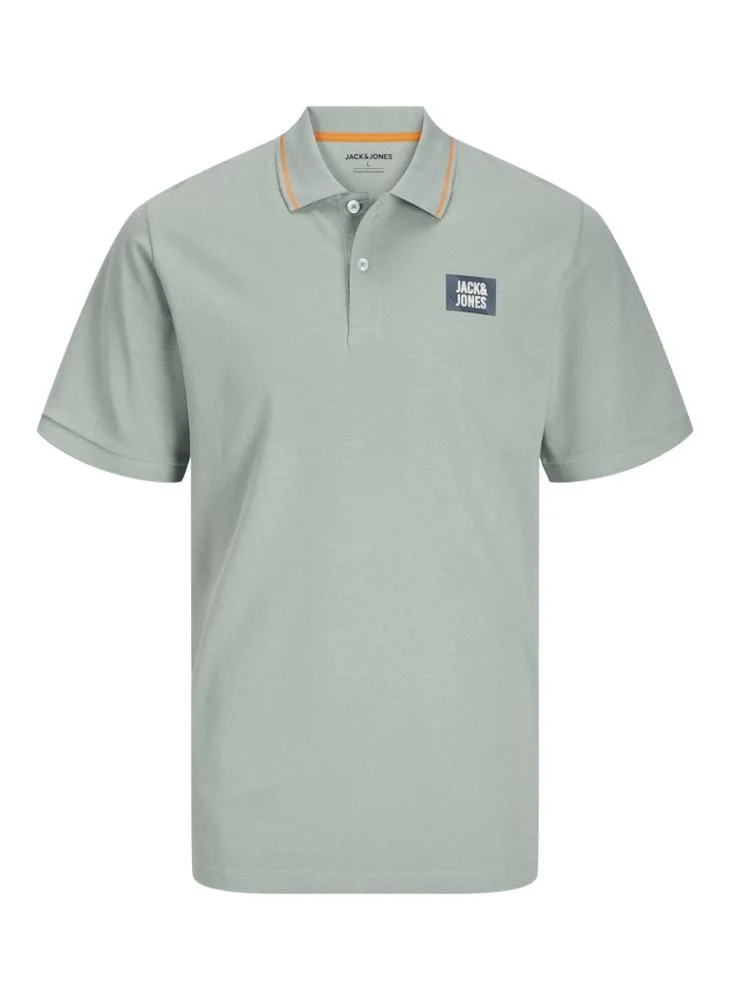 JACK & JONES Jjhudson Chest Print Polo