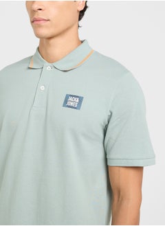 JACK & JONES Jjhudson Chest Print Polo  - Image 3