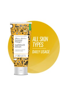 Aroma Magic Sunblock Sunscreen Lotion with SPF 30  Broad Spectrum UVAUVB Protection  NonNano Zinc Oxide Mineral Sunblock  338 Fl Oz100ml
