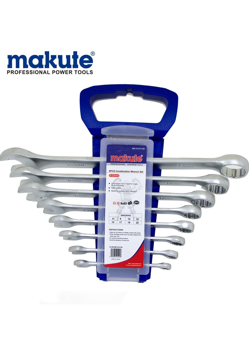 makute Comination Wrench Set 6,8,10,12,14,17,19,22mm
