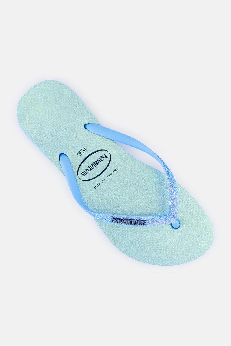 Havaianas Women Sl GTR Iride Fc Slip On Slippers, Sky Blue - Image 4