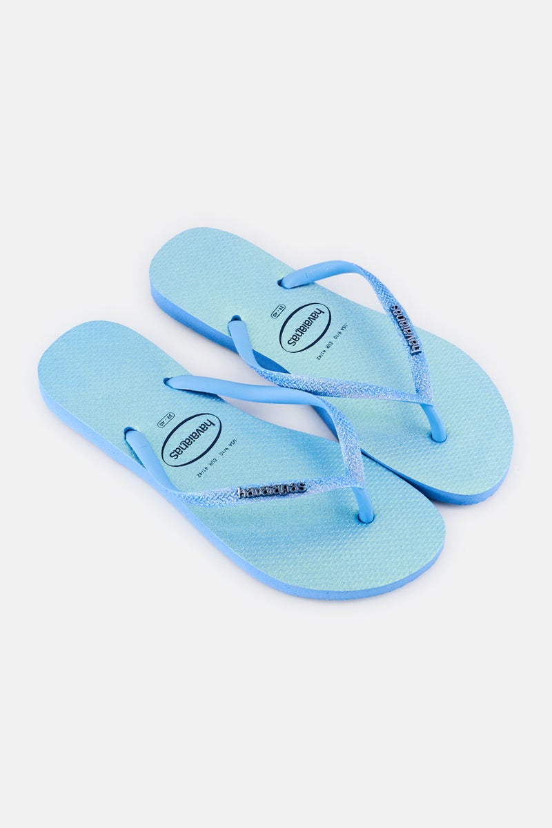 Havaianas Women Sl GTR Iride Fc Slip On Slippers, Sky Blue - Image 2
