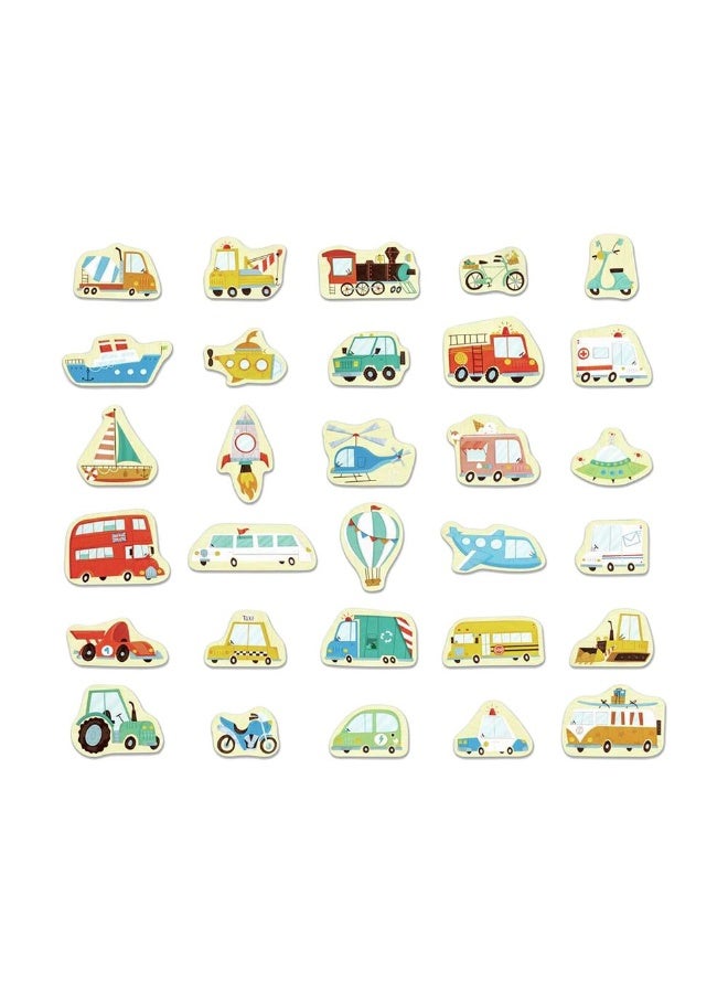 Hape Magnetic Vehicles Set (30 Pieces) - Image 1