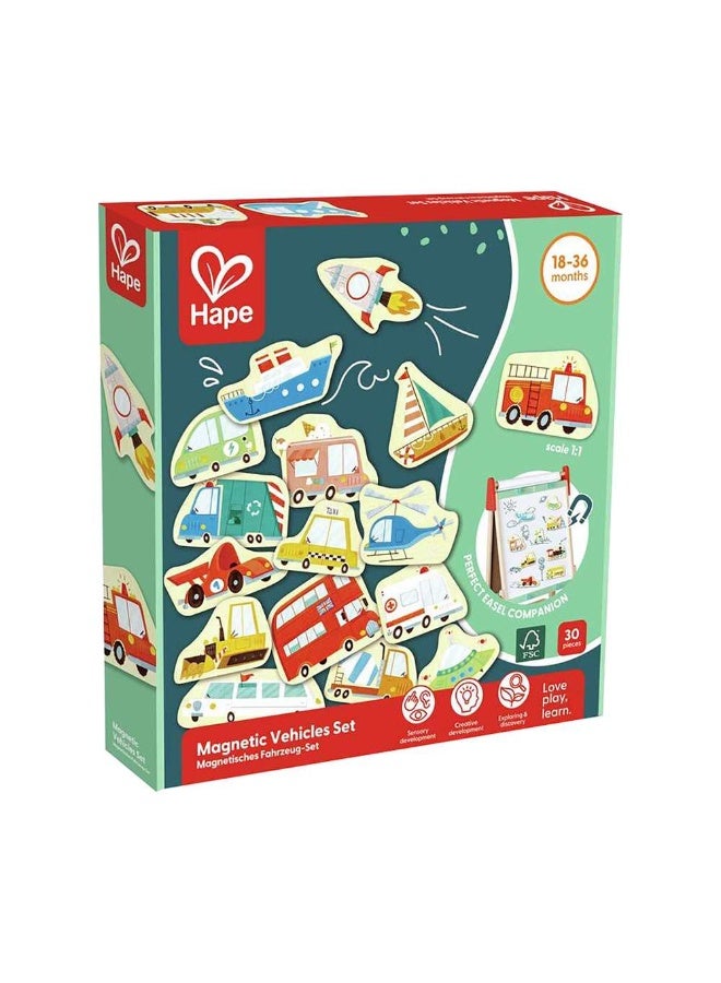 Hape Magnetic Vehicles Set (30 Pieces) - Image 4