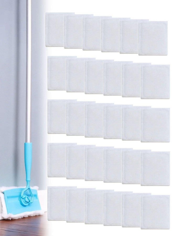 Zebrabox Baseboard Cleaner Tool Replacement Pads,30 Pack Reusable Baseboard Mop Pads with Velcro,Washable Wet & Dry Use Base Boards Cleaning Tool Pads,Heavy Duty Stain Remover for Baseboards,Trim & Molding - Image 1
