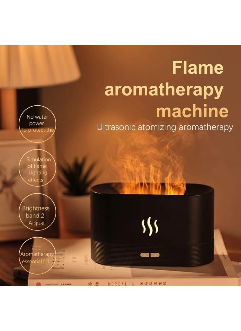 FIRAWER FIRAWER Aromatherapy Essential Oil Diffuser with Flame Light 180mL Quiet Mist Humidifiers for Essential Oils Home Aroma Air Diffusers with Auto ShutOff Protection Multicolor  - Image 2
