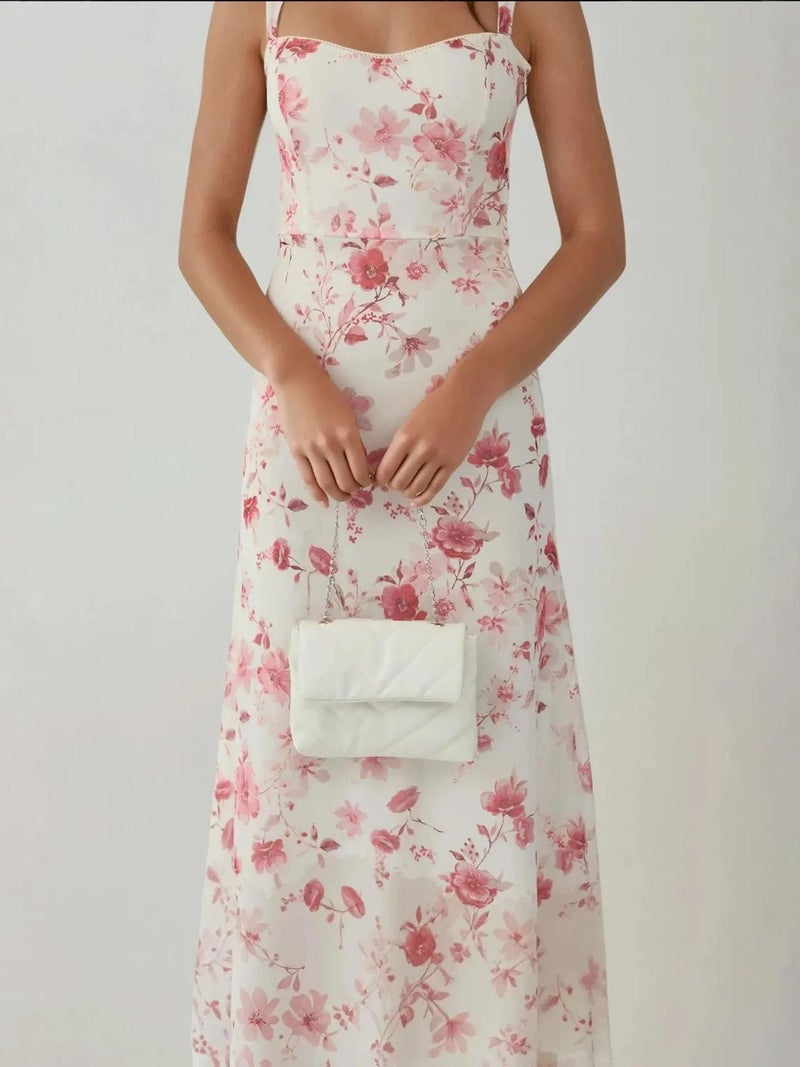 HICCUP Patterned Maxi Dress with Heart Collar - Image 5