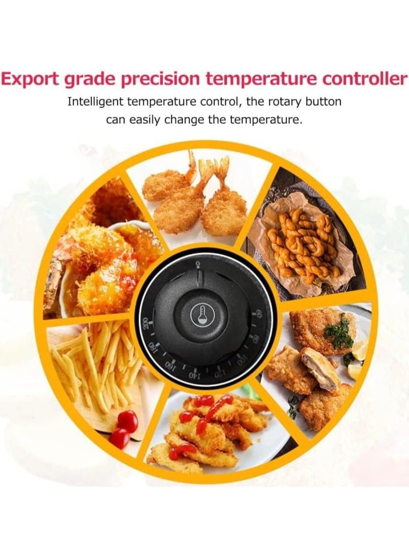 YelaJoy قلاية عميقة 6 لتر 2500 واط قلاية زيت كهربائية مع تحكم في درجة الحرارة من الفولاذ المقاوم للصدأ للاستخدام المنزلي والمطاعم - Image 2