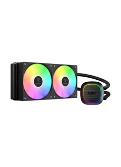 Gamdias Aura GL240 V2 RGB Liquid CPU Cooler, Dual Fan, ARGB AIO, Rotatable Pump, LGA 1700/AM5 Compatible, Built-in Lighting Effects, Hidden Cable Design - pzsku/Z357E0DEDC3ED68B23DD9Z/45/_/1737883628/81510ecc-4627-4307-8ee7-3689ccd29e09