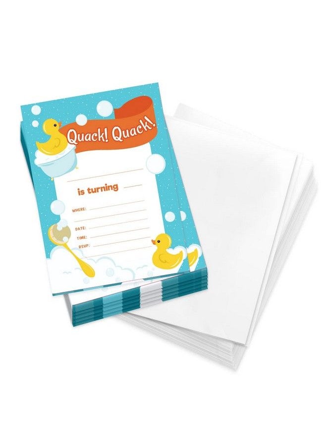 Rubber Duck Style 2 Happy Birthday Invitations Invite Cards (25 Count) With Envelopes Girls Boys Kids Party (25Ct) - pzsku/Z357E2005A0D19A835F53Z/45/_/1693548324/d9664900-31d4-4f56-9401-afaa05074746