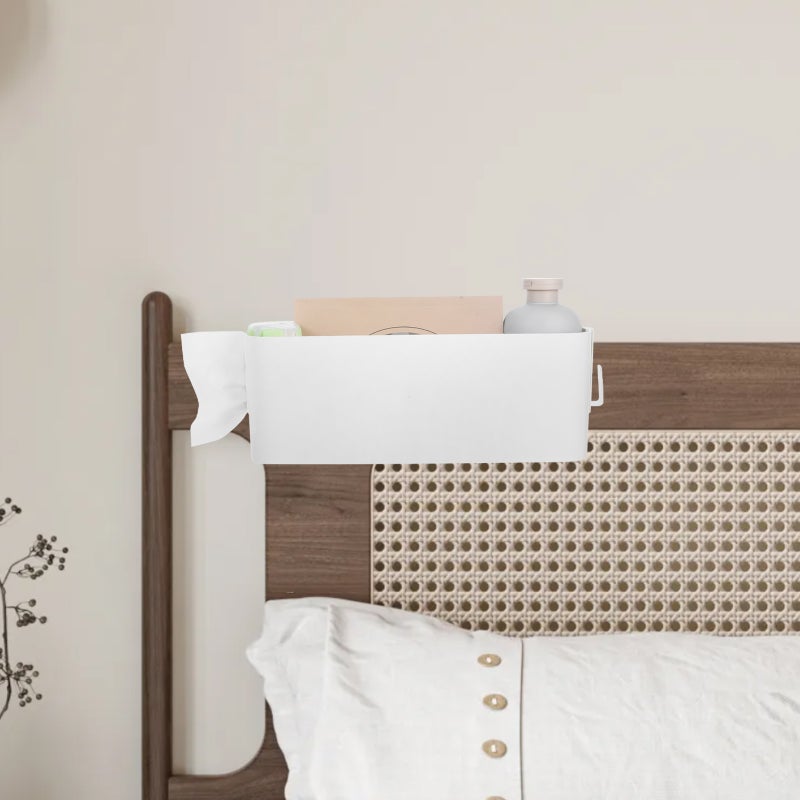Bedside Hanging Storage Basket Dorm Bed Hanging Basket Dormitory Hanging Basket Hanging Sundries Holder Basket Storage Holder - Image 5