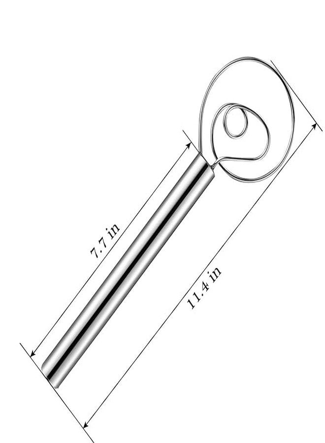 PARSE PERSONAL CARE Premium Danish Dough Whisk for Bread Making, Stainless Steel Food Grade Hand Mixer and Blender for Baking Cake, Dessert, Sourdough, Pizza, Pastry - Image 2