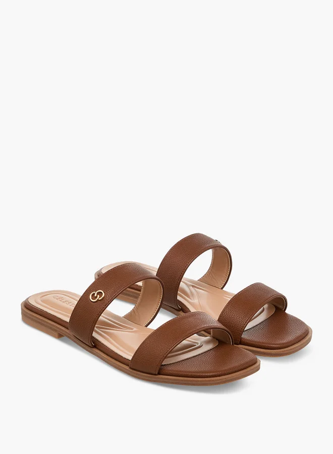سيليست Women's Solid Slip-On Sandals