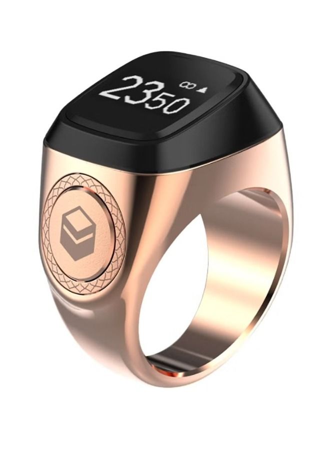 iQIBLA Smart Tasbih Zikr Metal Ring 20MM Rose Gold  - Image 2