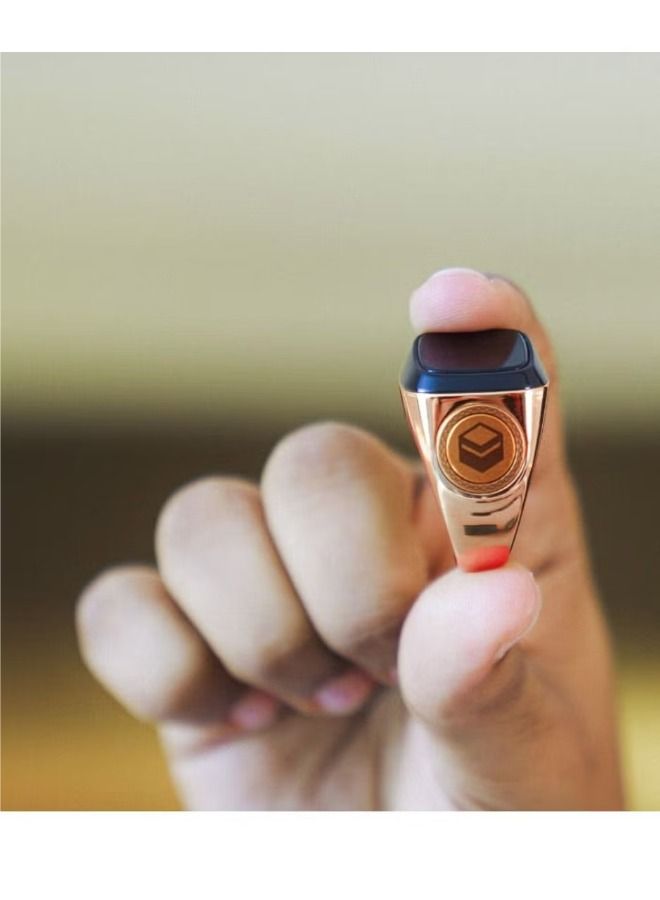 iQIBLA Smart Tasbih Zikr Metal Ring 20MM Rose Gold  - Image 3