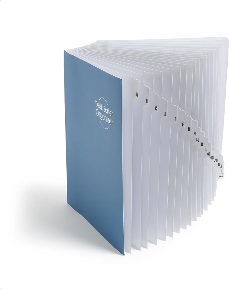 Smead Desk File/Sorter, Alphabetic (A-Z), 20 Dividers, Letter Size, Blue (89282) - Image 1