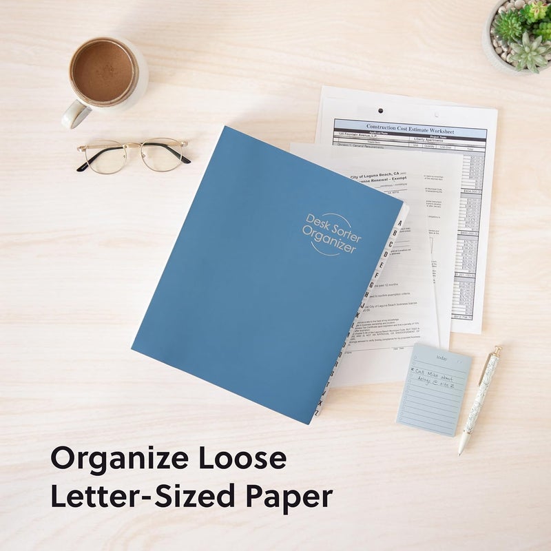 Smead Desk File/Sorter, Alphabetic (A-Z), 20 Dividers, Letter Size, Blue (89282) - Image 3